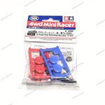 Tamiya Low Friction Double Rollers Red/Blue 13-12mm - Item 15457