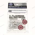 Tamiya HG 19mm Alumunium Roller Ringless Red Asia Challange 95657