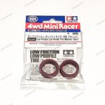 Tamiya Low Friction Tire Maroon 2pc - Item 95208