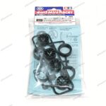 Tamiya Super Hard Low Profile Tyre & Carbon Wheel Y Spoke - 15542