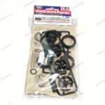 Tamiya Large dia. Low friction tires 31mm & Carbon V Spoke - 15546