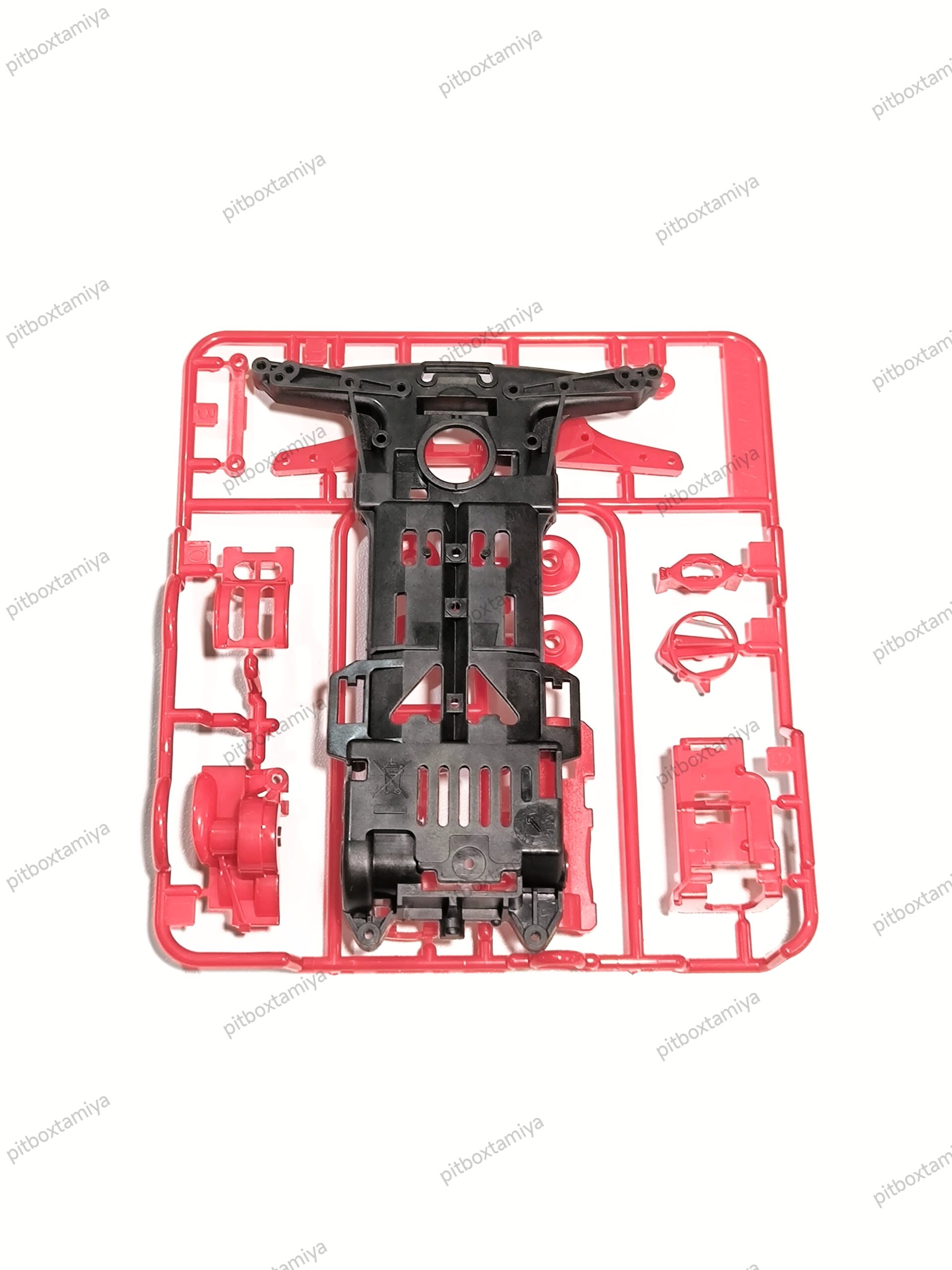 IMG_20260929_132231 Tamiya Chassis Carbon S2 PA-CF + Gearbox Red Loose Part Original - Image 1