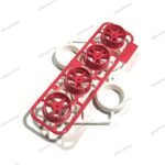 Tamiya Velg Large V Spoke + Ban Hard white loose part ori