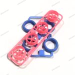 Tamiya Velg Large Arched Pink + Ban Hard Blue Loose Parts ori