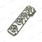 Tamiya Velg Medium 5 Spoke Black Plated loose part ori