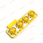 Tamiya Velg Medium Spiral 6 Spoke Yellow Loose Part Ori
